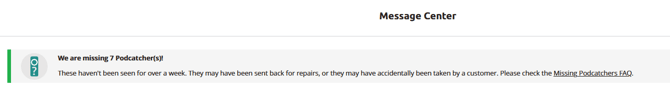 Message center 10